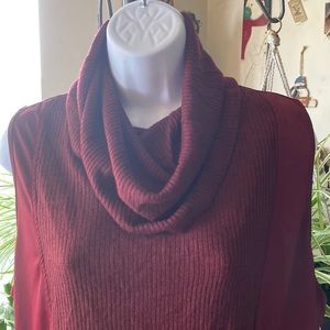 Kathleen Kirkwood ‘Under Cover Agent’ Cowl Neck Shape Wear Tank, 1X, Burgundy